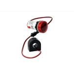 Amper-voltmeeter XB7 16-22VAD Led IP65 punane
