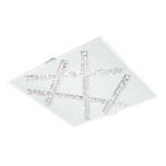 EGLO Sorrenta LED lae- ja seinavalgusti 11,4W 3000K 1140lm valge/klaas/kristall