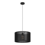 EGLO Manby rippvalgusti E27 1×40W must metallvõrk Ø45cm