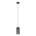 EGLO Kilnsdale rippvalgusti E27 1×40W must/pruun Ø11cm