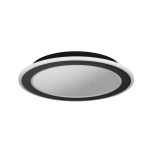 EGLO Macchioni LED laevalgusti 20W 2700–6500K 2360lm Ø38cm must/valge kristalliefektiga, dimmer ja puldiga