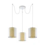 Rippvalgusti EGLO Vintage Arnhem 230V 3x40W E27 valge/beez kangas