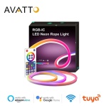 LED ribad NEON FLEX komplekt RGB digitaalne SPI 5 meetrit Wi-Fi TUYA kontrolleriga